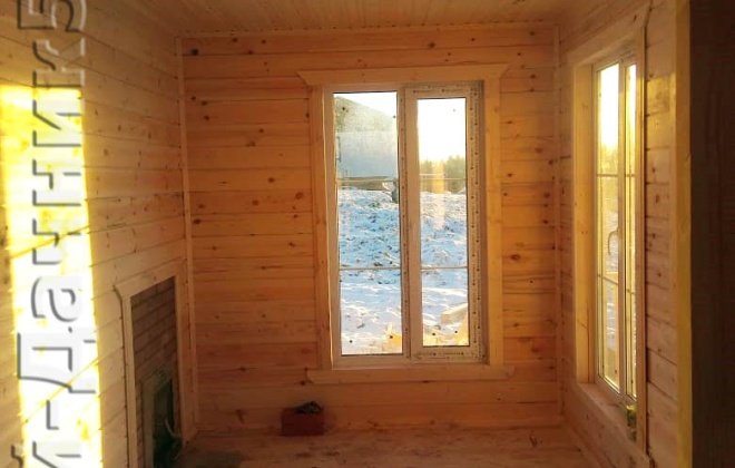 3 Брусовой дом ОД-6, 6×8, 48 м², Московская область, ДНТ «Рыбацкая Деревня» (10)